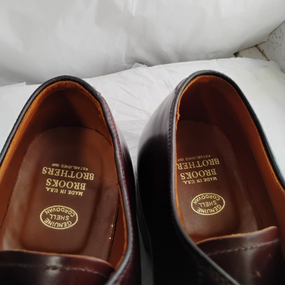 Brooks Brothers x Alden shell cordovan men\'s cap toe size 12D main image 16
